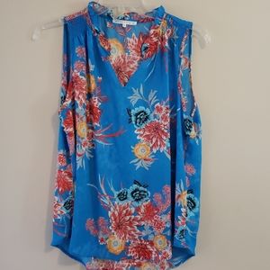 Violet + Claire tropical sleeveless top XL